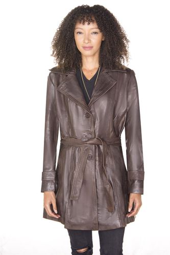Womens 3/4 Length Trench Coat-Ranchi - - 18 - Infinity Leather - Modalova