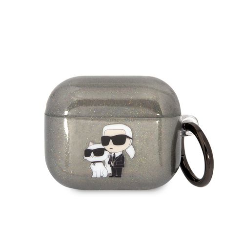 TPU Glitter Airpods 3 Case Cover With Ring - - One Size - Karl Lagerfeld - Modalova
