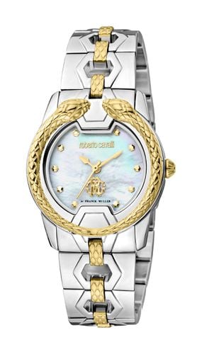 Womens Silver Dial Stainless Steel Watch - - One Size - Roberto Cavalli - Modalova
