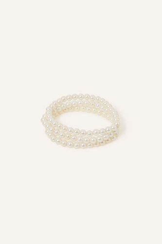Womens Pearl Stretch Bracelet Set of Three - - One Size - NastyGal UK (+IE) - Modalova