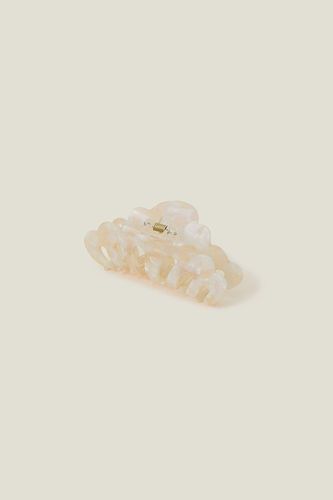 Womens Oyster Shell Resin Claw C - - One Size - Accessorize - Modalova