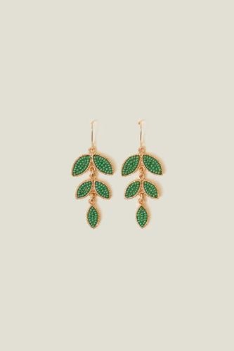 Womens Beaded Leaf Drop Earrings - - One Size - NastyGal UK (+IE) - Modalova