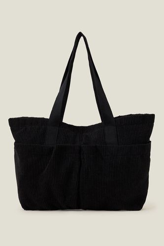 Womens Large Cord Shopper Bag - - One Size - Accessorize - Modalova