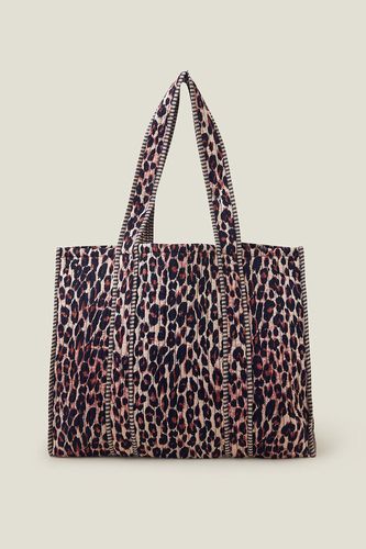 Womens Leopard Print Quilted Shopper Bag - - One Size - NastyGal UK (+IE) - Modalova