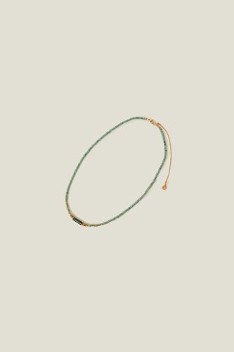 Womens 14ct Gold-Plated Aventurine Beaded Necklace - - One Size - NastyGal UK (+IE) - Modalova