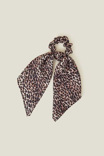 Womens Leopard Print Scarf Scrunchie - - One Size - Accessorize - Modalova