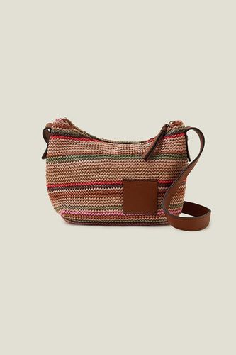 Womens Stripe Raffia Cross-Body Bag - - One Size - NastyGal UK (+IE) - Modalova
