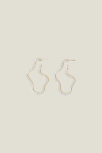 Womens Wavy Resin Earring - - One Size - Accessorize - Modalova