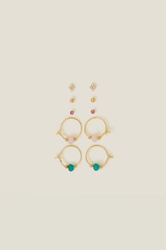 Womens 5-Pack 14ct Gold-Plated Earrings - - One Size - NastyGal UK (+IE) - Modalova
