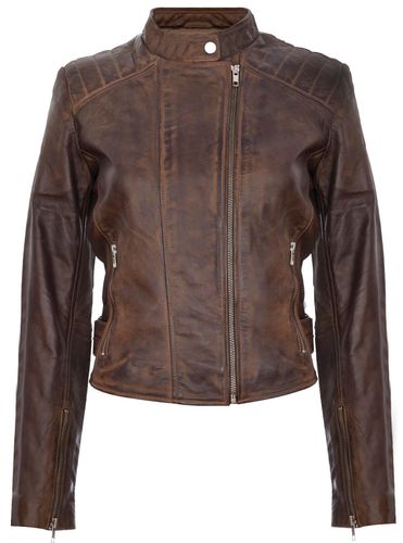Womens Leather Biker Jacket-Celaya - - 10 - NastyGal UK (+IE) - Modalova