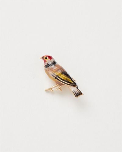 Womens Fable Enamel Goldfinch Brooch - - 3cm - NastyGal UK (+IE) - Modalova