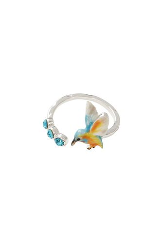 Womens Enamel Kingfisher Ring - - One Size - NastyGal UK (+IE) - Modalova