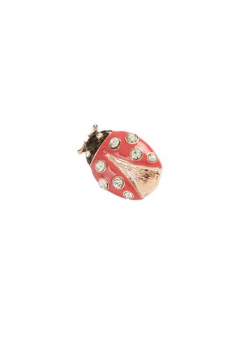 Womens Enamel Ladybird Brooch - - One Size - Fable England - Modalova