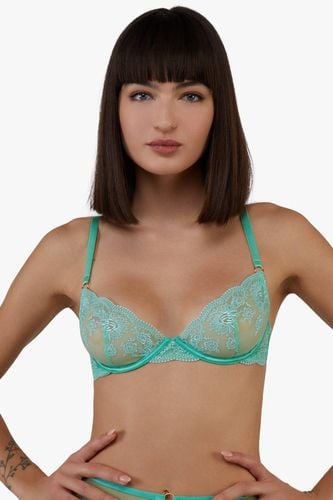 Womens Sarina Embroidery Strap Plunge Bra - 32G - Wolf & Whistle - Modalova