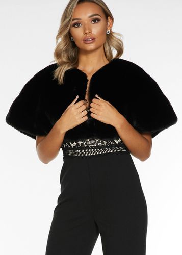Womens Faux Fur Wrap - - One Size - Quiz - Modalova