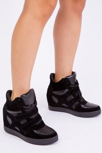 Womens 'Hitop' Wedge Trainers With A Front Lace Up - - 4 - Where's That From - Modalova