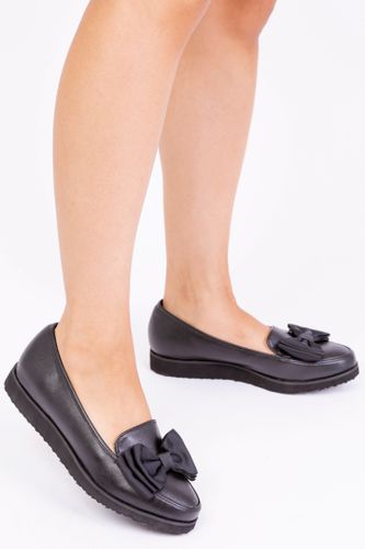 Womens 'Alpha' Slip On Loafer Slider With Bow Detail - - 8 - NastyGal UK (+IE) - Modalova