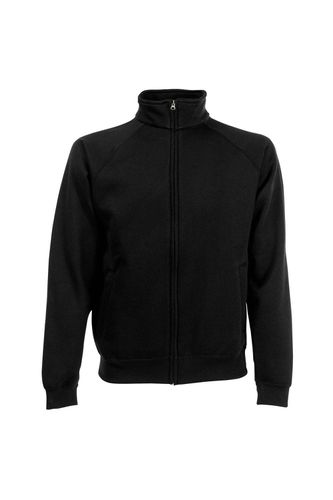 Sweatshirt Jacket - Black - S - Fruit of the Loom - Modalova