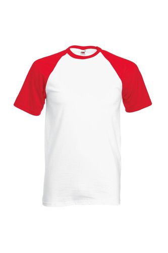 Short Sleeve Baseball T-Shirt - - S - Fruit of the Loom - Modalova