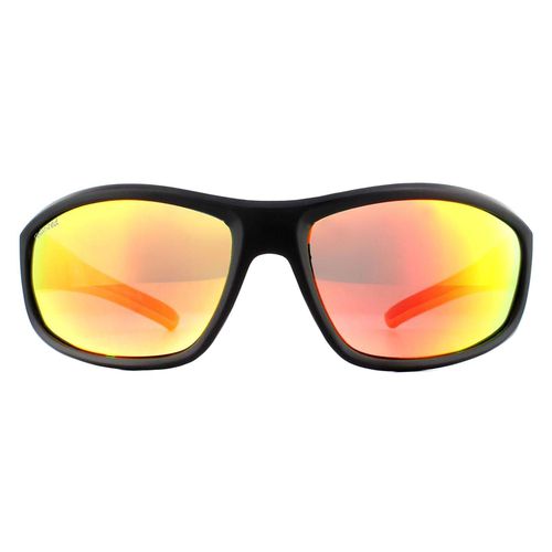 Wrap Rubber Smoke Polarized Sunglasses - One Size - montana - Modalova