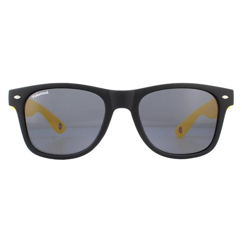 Rectangle with Yellow Rubbertouch Polarized Sunglasses - One Size - montana - Modalova