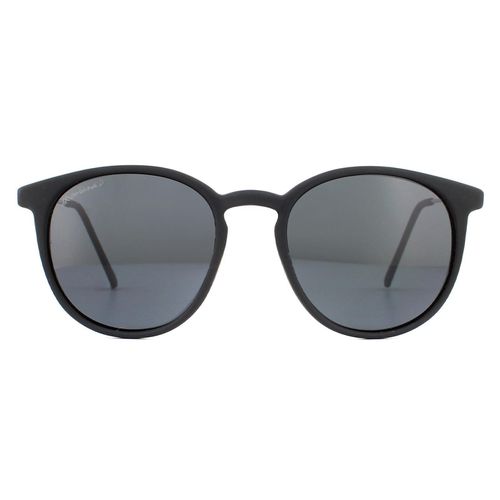Round Rubbertouch Smoke Polarized Sunglasses - One Size - montana - Modalova