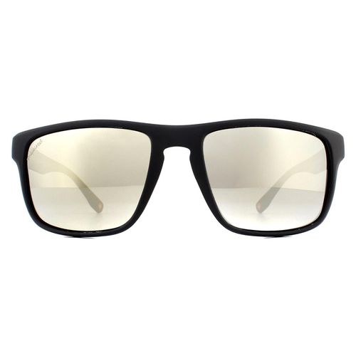 Wrap Rubber Silver Mirror Polarized Sunglasses - One Size - montana - Modalova