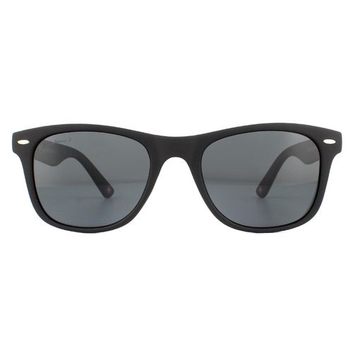 Rectangle Matte Rubbertouch Smoke Polarized Sunglasses - One Size - montana - Modalova