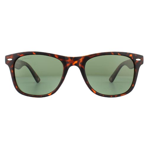 Rectangle Matte Turtle Rubbertouch G15 Green Polarized Sunglasses - One Size - montana - Modalova