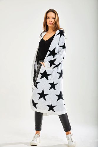 Womens Star Pattern Long Cardigan In - S - NastyGal UK (+IE) - Modalova