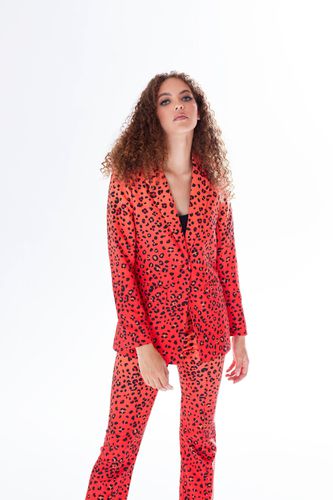 Womens Leopard Print Ombre Suit Blazer In Orange - - 8 - NastyGal UK (+IE) - Modalova