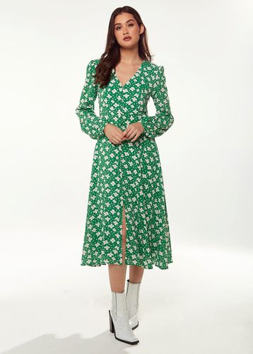 Womens Floral & Heart Print Midi Dress In - 8 - NastyGal UK (+IE) - Modalova