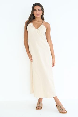 Womens Linen Blend Beaded Maxi Dress - - 8 - NastyGal UK (+IE) - Modalova