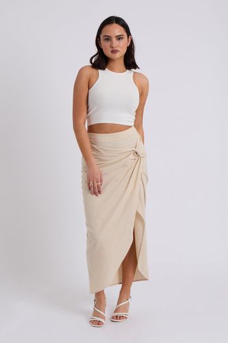 Womens Linen Blend Maxi Skirt - - 8 - Urban Bliss - Modalova