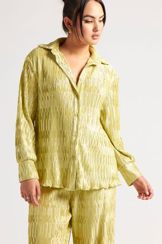 Womens Textured Plisse Oversized Shirt - 8 - NastyGal UK (+IE) - Modalova