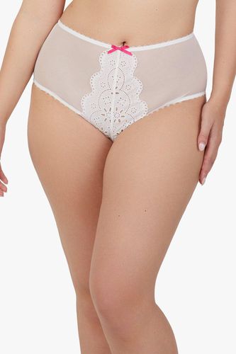 Womens Camille Broderie High Waisted Brief - 10 - Playful Promises - Modalova