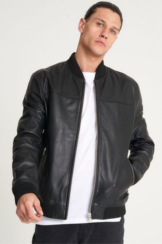 Fine Milled Leather Bomber Jacket - - XL - Barneys Originals - Modalova
