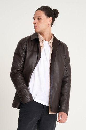 Button Up Leather Reefer Jacket - - XL - NastyGal UK (+IE) - Modalova