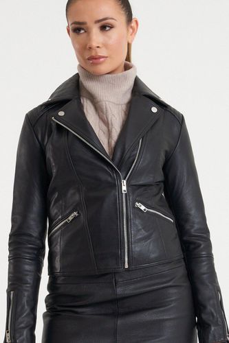 Womens Petite Leather Biker - - 6 - NastyGal UK (+IE) - Modalova