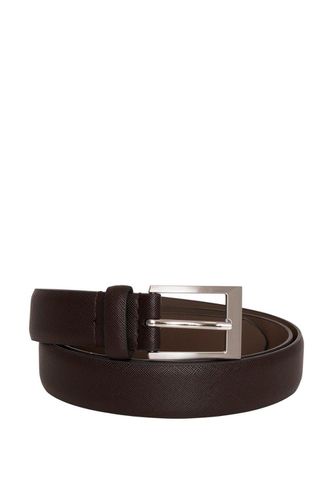 Faux Leather Belt - Brown - 30R - Barneys Originals - Modalova