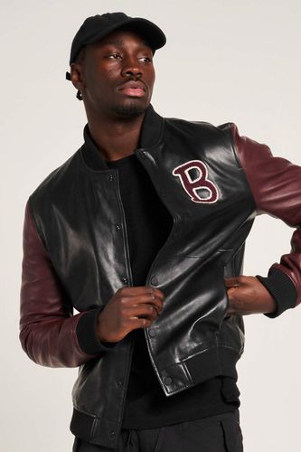 Real Leather Varsity Jacket - - XS - NastyGal UK (+IE) - Modalova