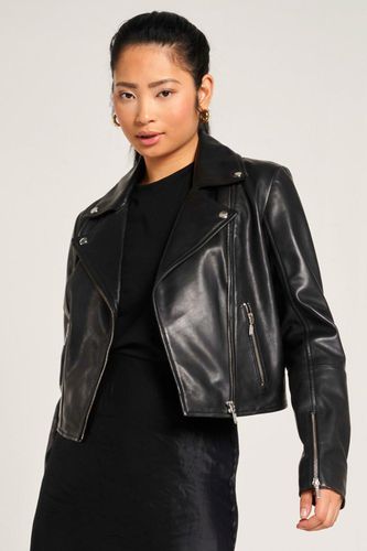 Womens Leather Biker Jacket - - 6 - Barneys Originals - Modalova