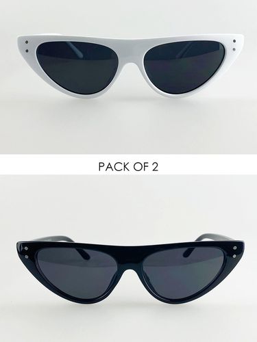 Pack Cateye Sunglasses with Plastic Frames - - One Size - NastyGal UK (+IE) - Modalova