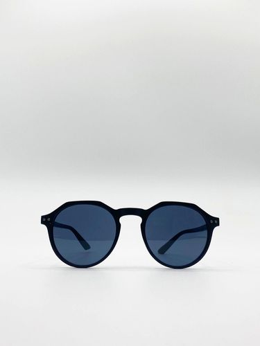 Classic Preppy Sunglasses With Key Hole Nosebridge - - One Size - SVNX - Modalova