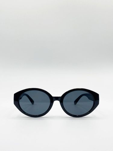 Retro Plastic Oval Frame Sunglasses - - One Size - SVNX - Modalova