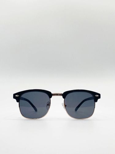 Half Frame Wayfarer Style Sunglasses - - One Size - SVNX - Modalova