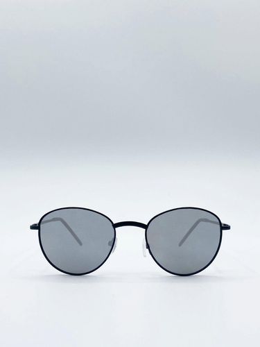 Classic Round Sunglasses with Mirror Lenses - - One Size - SVNX - Modalova