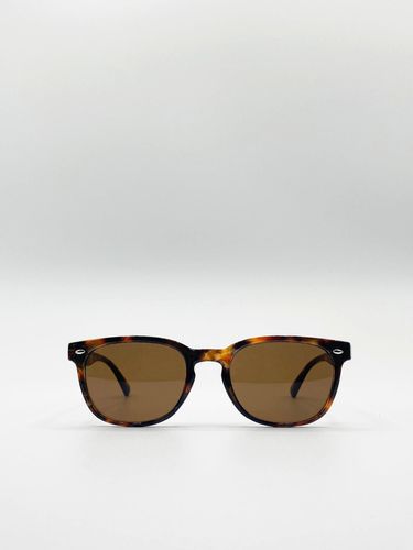 Classic Preppy Square Sunglasses With Key Hole Nosebridge - - One Size - NastyGal UK (+IE) - Modalova