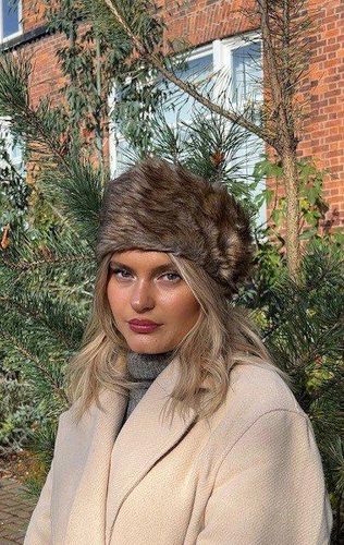 Womens Faux Fur Headband in - One Size - SVNX - Modalova
