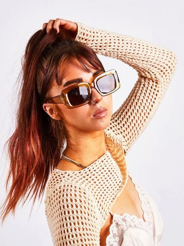 Womens Chunky Frame Oversized Rectangle Sunglasses - - One Size - NastyGal UK (+IE) - Modalova